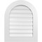 Ekena Millwork Round Top Surface Mount PVC Gable Vent: Functional, w/ 3-1/2"W x 1"P Standard Frame, 24"W x 30"H GVPRT24X3001SF - alternate 1
